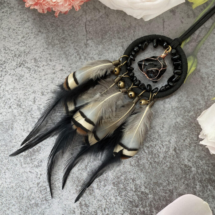 161_0-1-2.jpg New Minimalist Vintage Natural Raw Stone Dreamcatcher