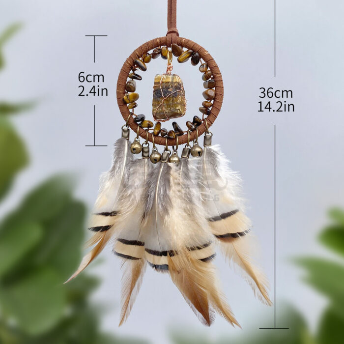 161_3-1-1.jpg New Minimalist Vintage Natural Raw Stone Dreamcatcher