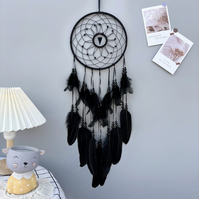 167_1-1-1.jpg Hexagonal Cone Pendant Dreamcatcher