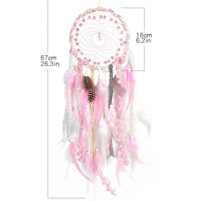 Glass Bead Feather Dreamcatcher