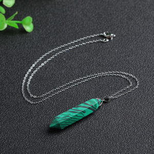 Malachite Double Pointed Pendant