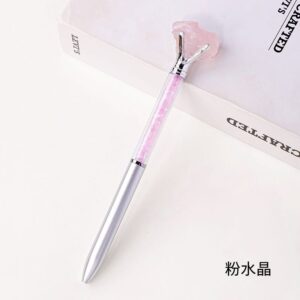 Natural Crystal Raw Stone Ball Pen
