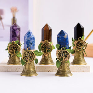 Natural Crystal Pillar Bell Meditation Bell