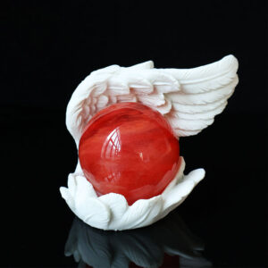 Resin Feather Crystal Ball Base 3.5-5.5cm RS-0205