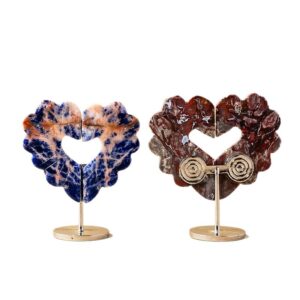 Crystal Heart Wings Ornament
