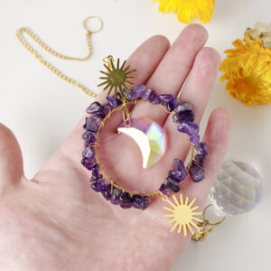 Natural Crystal Chip Sun Catcher RS-0245