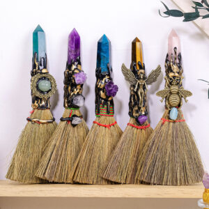 Natural Crystal Tower Magic Broom RS-0234