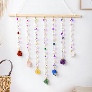 Natural Raw Crystal Sun Catcher Wind Chime RS-0254